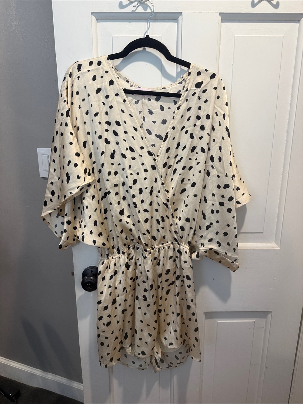 Leopard Silk Romper